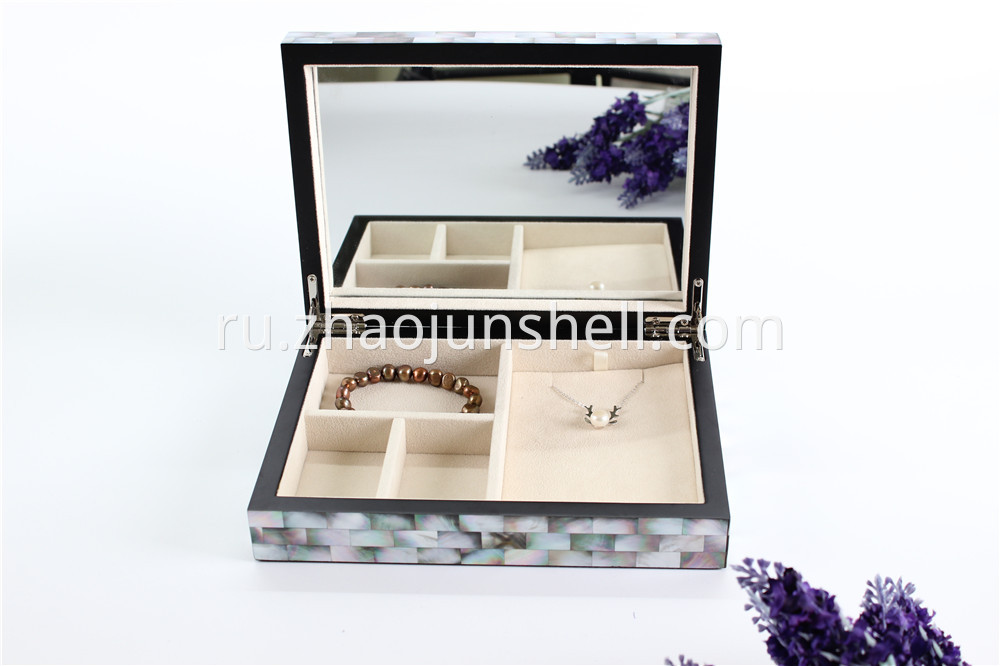 black mother of pearl jewelry box